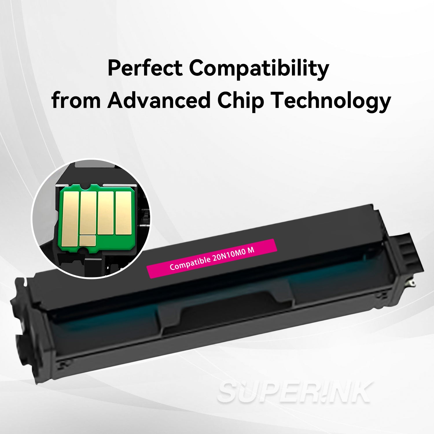 Compatible Lexmark 20N10M0 Magenta Toner Cartridge By Superink