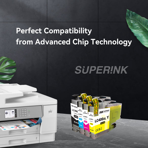 Compatible Brother LC406XL High Yield Ink Cartridge Combo - Superink.ca