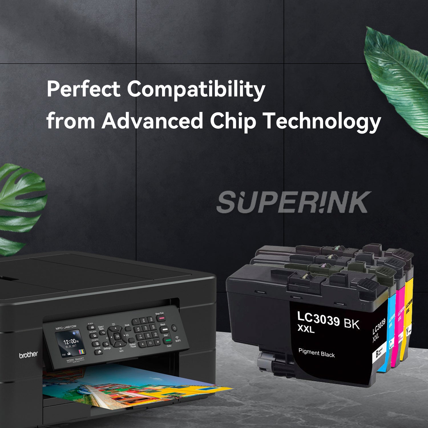 Compatible Brother LC3039XXL Combo Ink Cartridge BK/C/M/Y