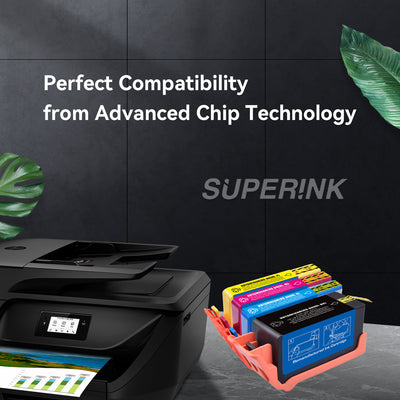 Cartouche d'encre compatible HP 902XL Combo BK/C/C/M/Y By Superink
