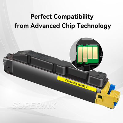 Compatible Ricoh 408313 Yellow Toner By Superink