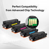 Kit de toner compatible HP CF410X / CF411X / CF412X / CF413X par Superink