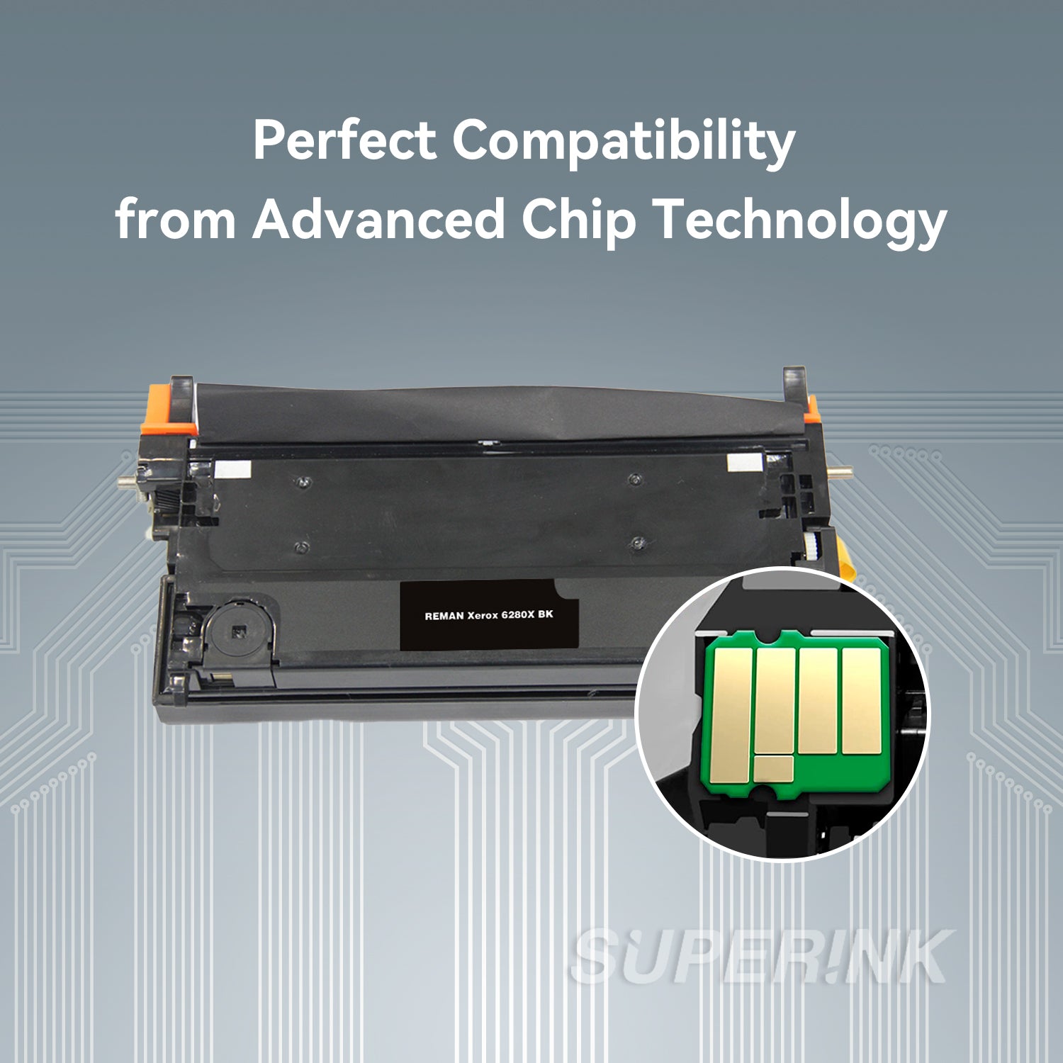 Compatible Xerox 6280 Black Toner Cartridge (106R01395) By Superink