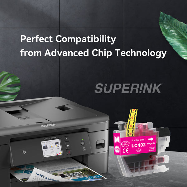 Compatible Brother LC402 Magenta Ink Cartridge High Yield - Superink.ca