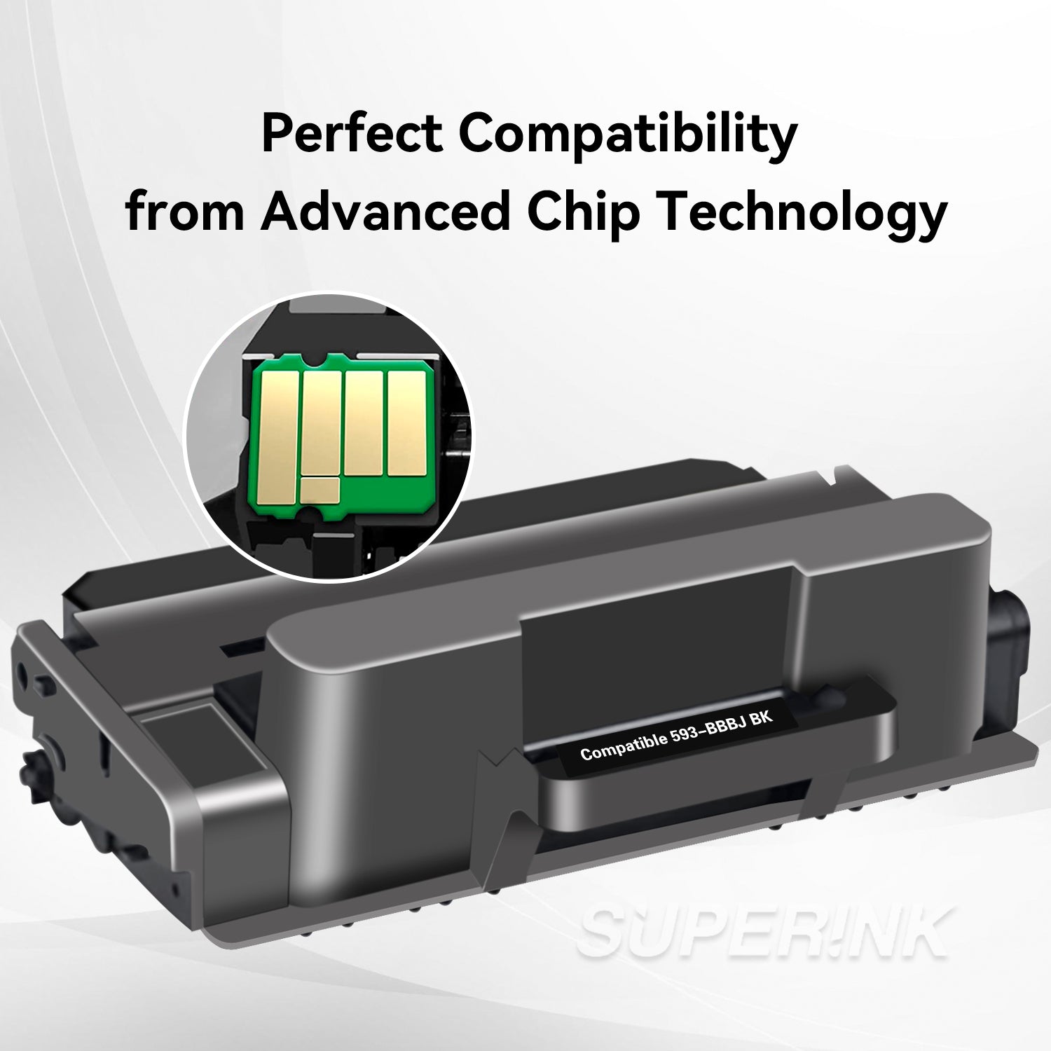 Compatible Dell 593-BBBJ Black Toner Cartridge by Superink