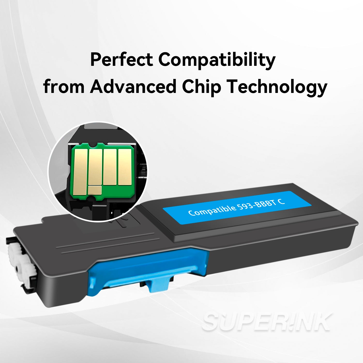 Compatible Dell C2660dn / C2665dn Cyan Toner 593-BBBT By Superink