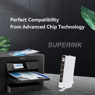 Compatible Epson T812XL Black High Yield Ink Cartridge by Superink