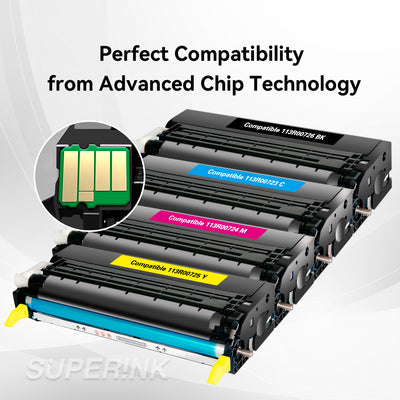 Compatible Xerox 6180 Toner Cartridge Combo High Yield By Superink