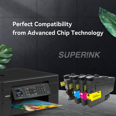 Compatible Brother LC3033 XXL Combo Ink Cartridge BK/C/M/Y by Superink