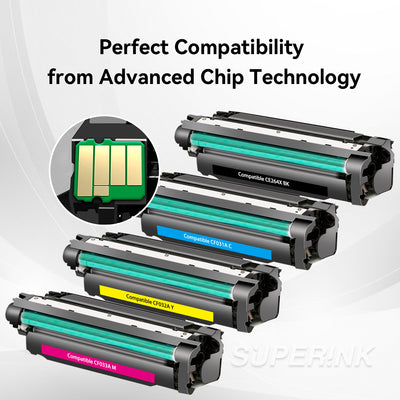 Compatible HP 646X 646A Toner Cartridge Combo High Yield By Superink