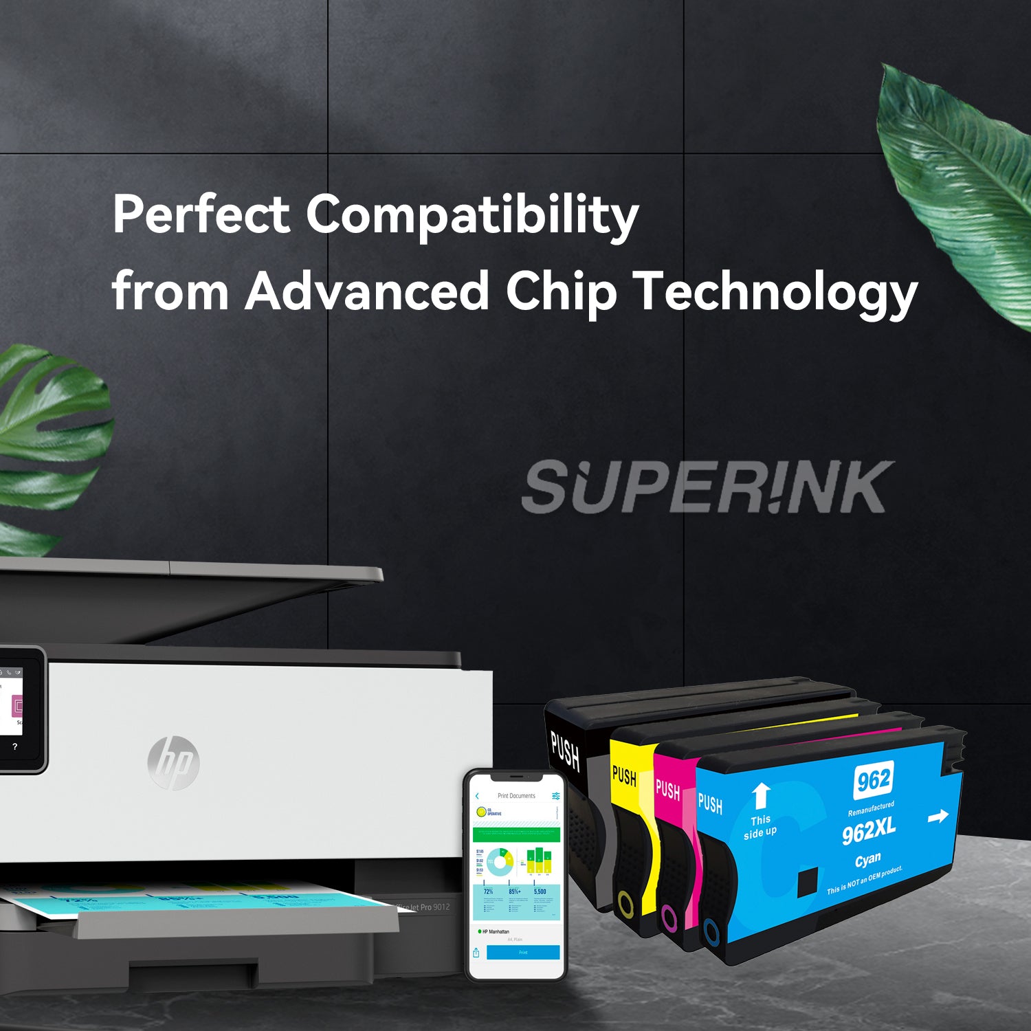 Compatible HP 962XL Combo High Yield Ink Cartridge by Superink
