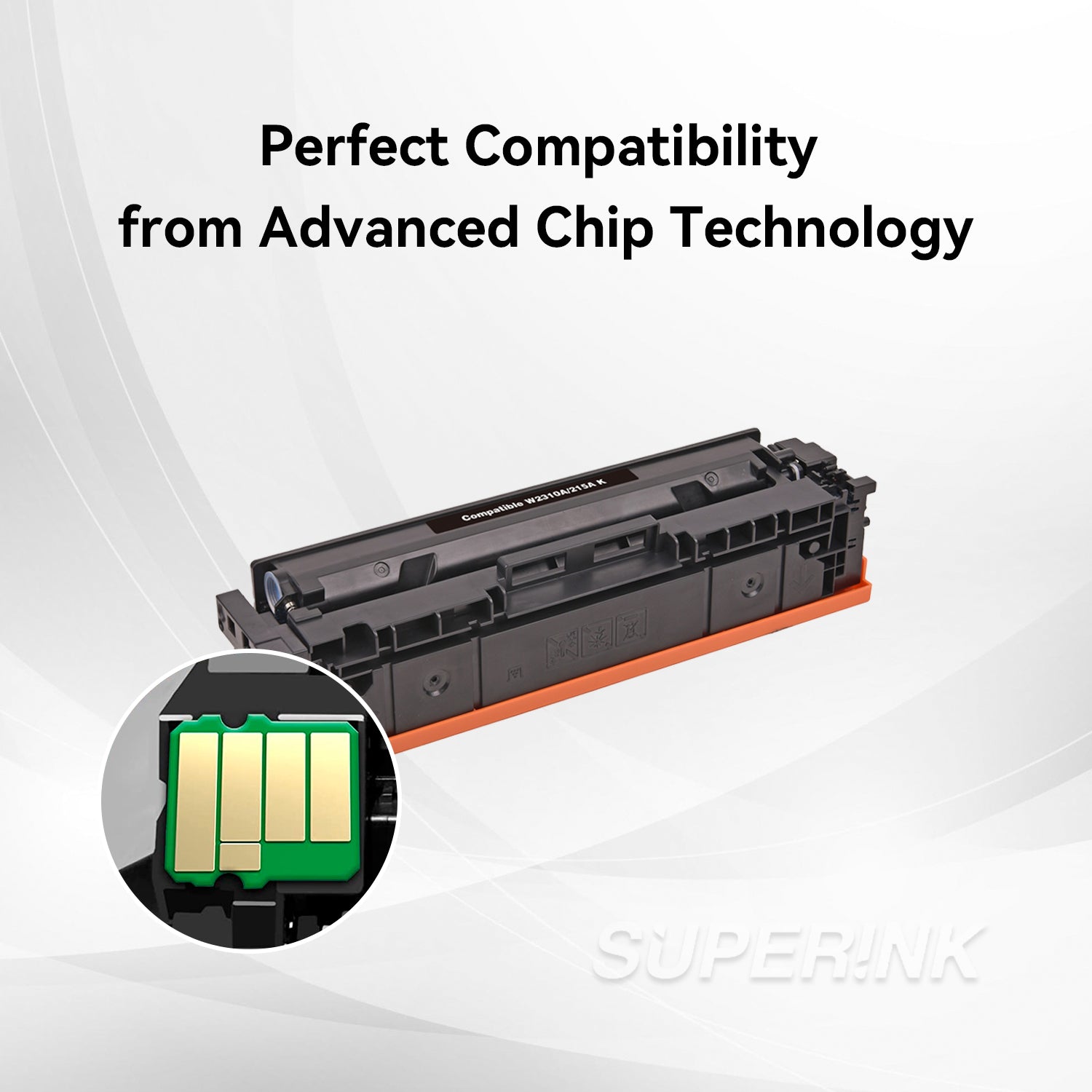 Compatible HP W2310A / 215A Black Toner (With Chip) By Superink