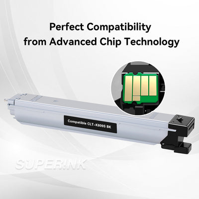 Compatible Samsung CLT-K809S CLT-K809S cartouche de toner noir par Superink