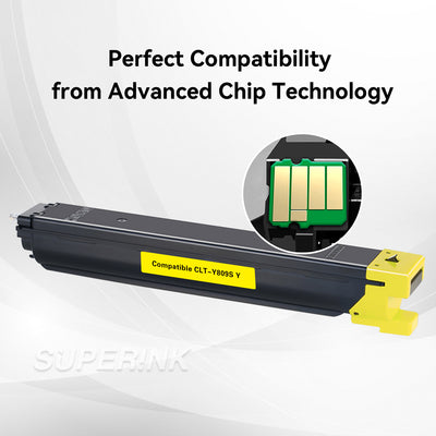 Compatible Samsung CLT-Y809S Yellow Toner Cartridge By Superink