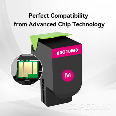 Compatible Lexmark 80C0S30 Magenta Toner Cartridge By Superink