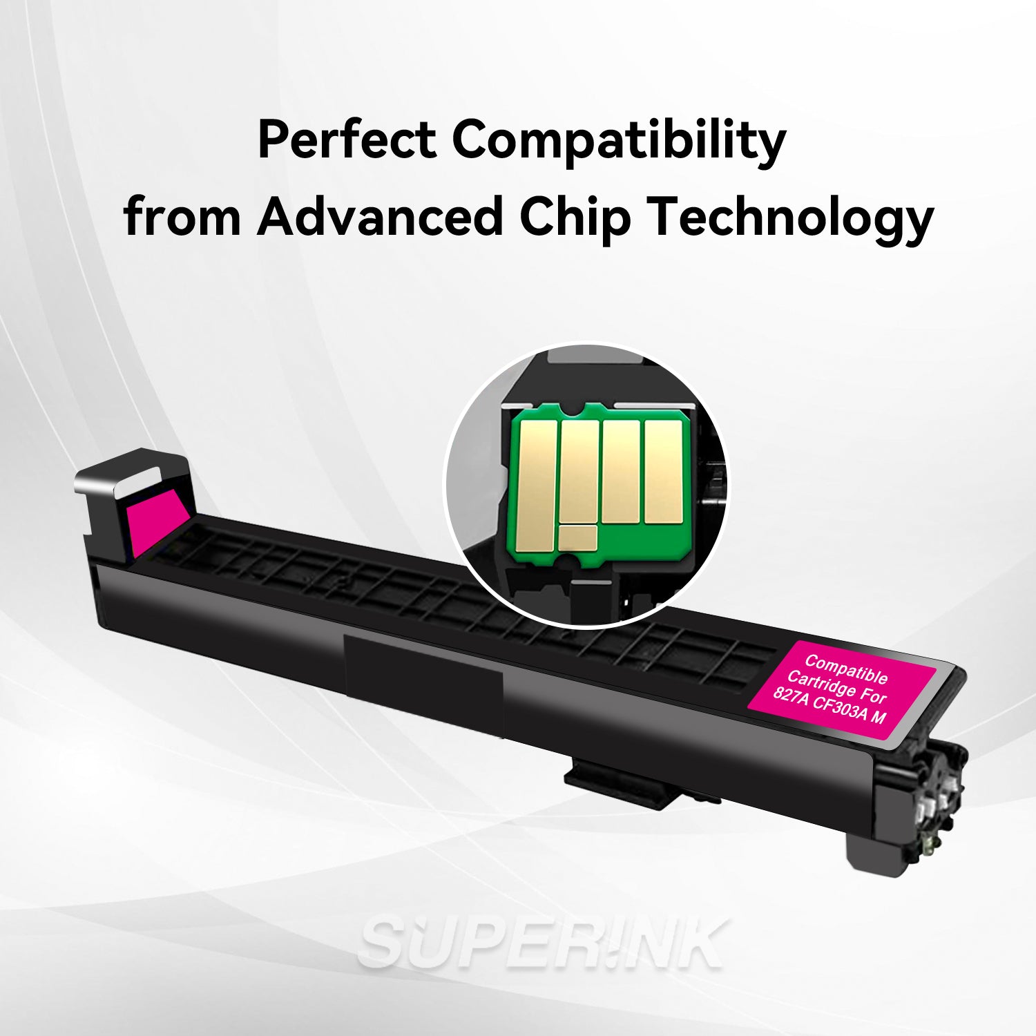 Compatible HP CF303A / HP 827A Magenta Toner Cartridge By Superink