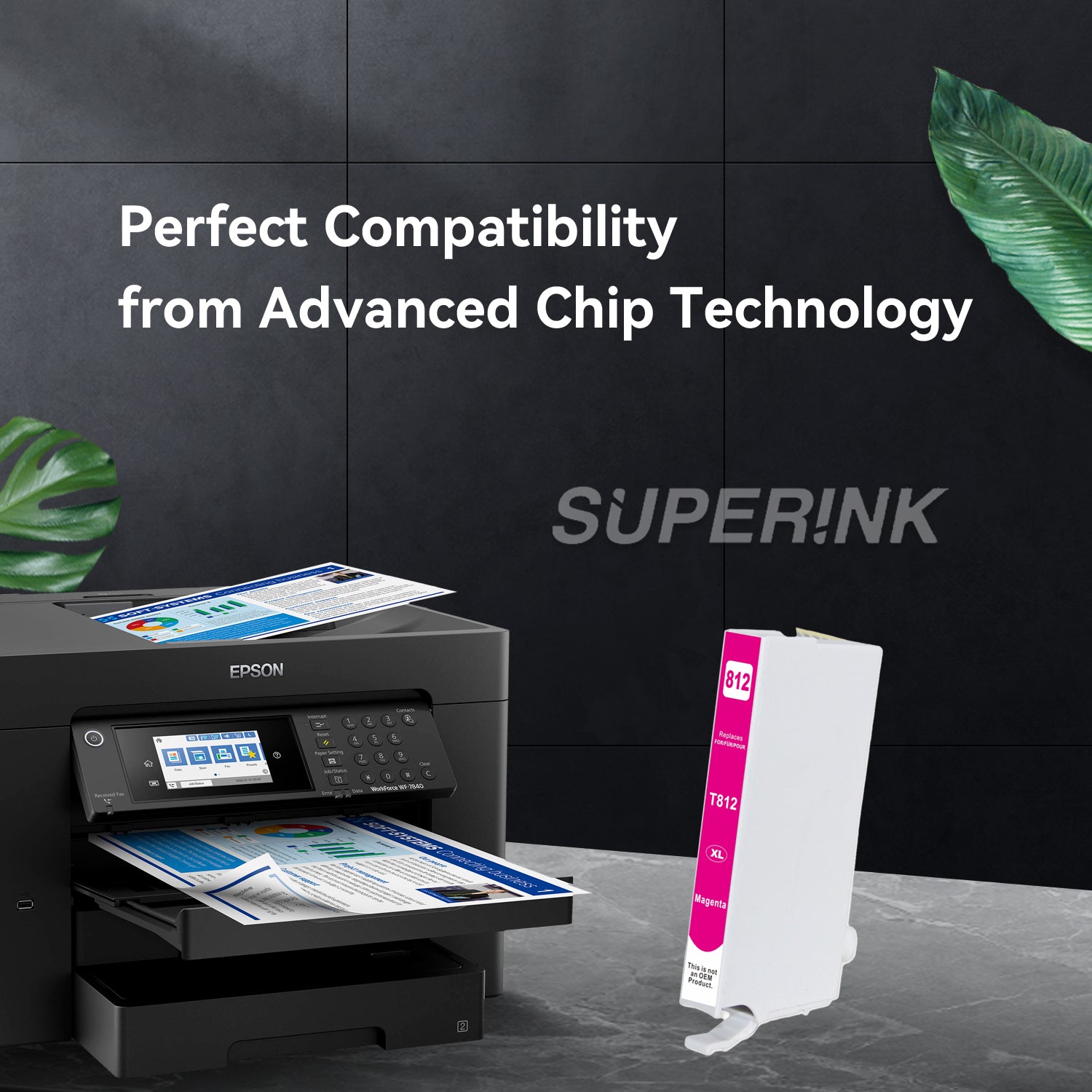 Compatible Epson T812XL Magenta High Yield Ink Cartridge