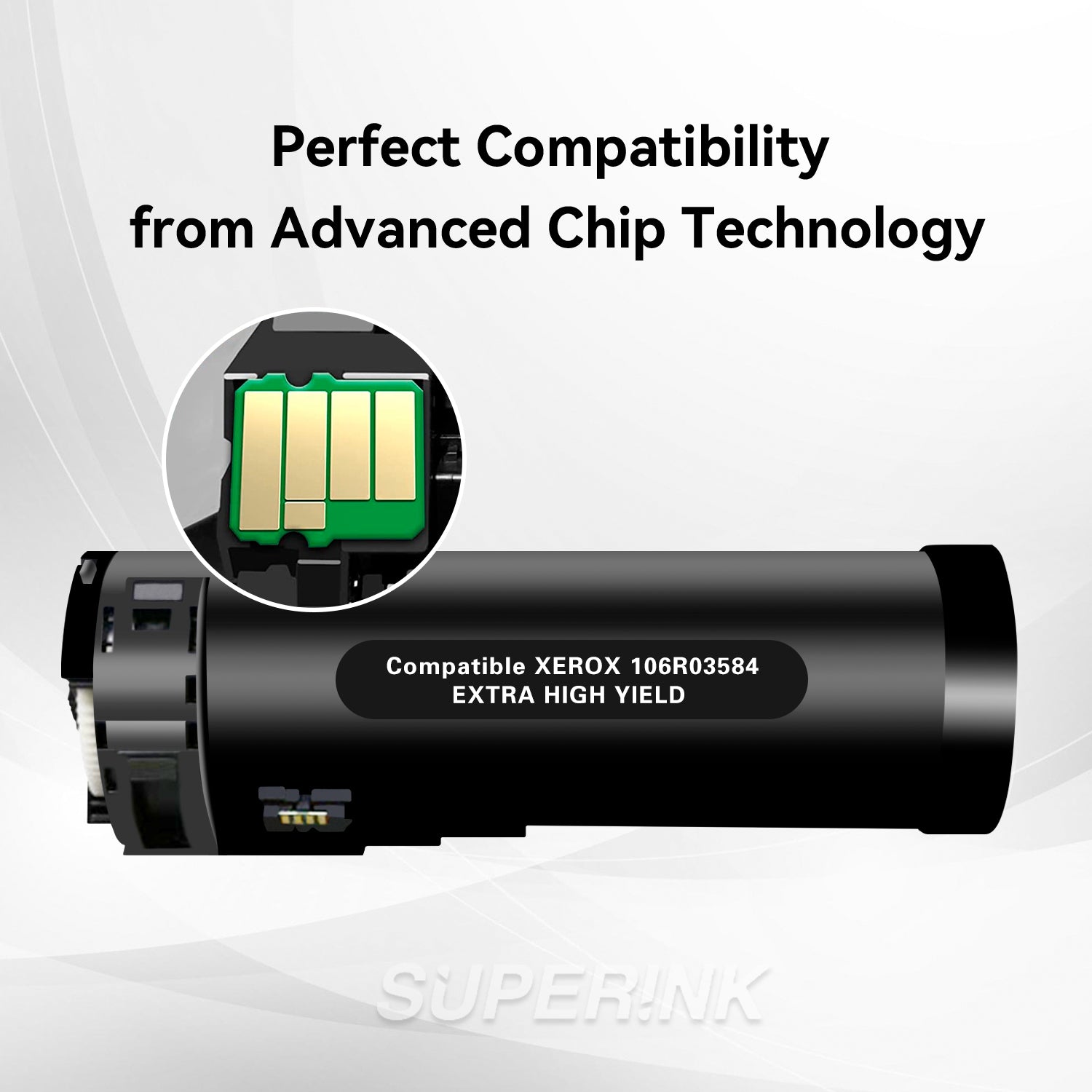 Compatible Xerox 106R03584 Black Toner Cartridge By Superink