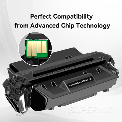 Compatible HP 96A C4096A Black Toner Cartridge By Superink
