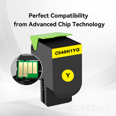 Compatible Lexmark C540H1YG Yellow Toner Cartridge By Superink