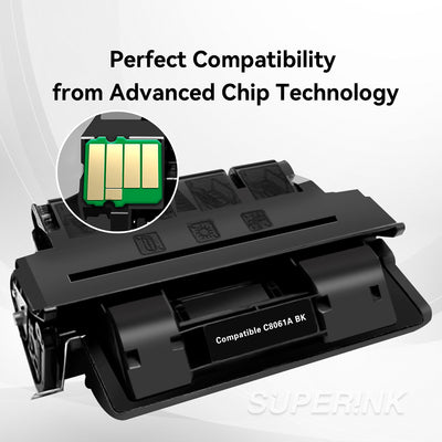 Compatible HP 61A (C8061A) Black Toner Cartridge By Superink