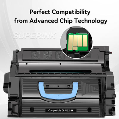 Compatible HP C8543X (HP 43X) Black Toner Cartridge By Superink