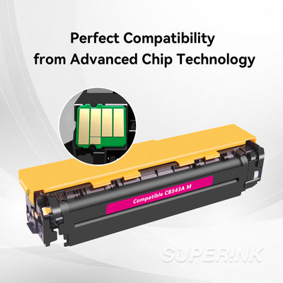 Compatible HP CB543A Toner Cartridge Magenta By Superink