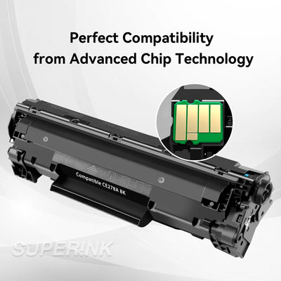 Compatible HP CE278A Black Toner Cartridge (HP 78A) By Superink