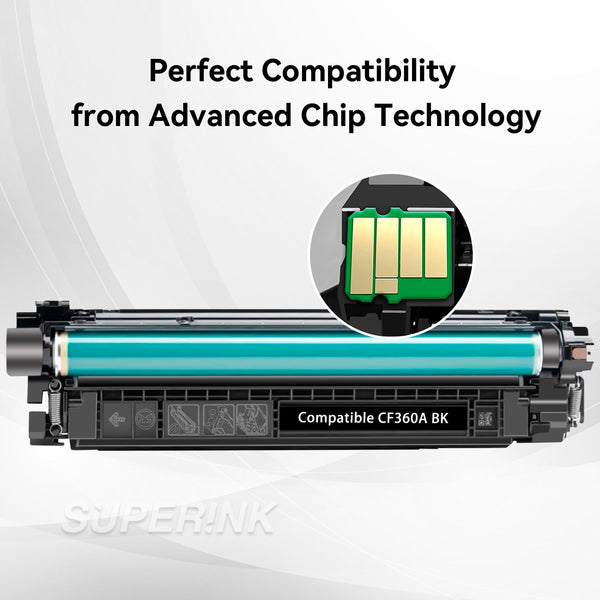 Compatible HP CF360A (HP 508A) Toner Cartridge Black By Superink ...