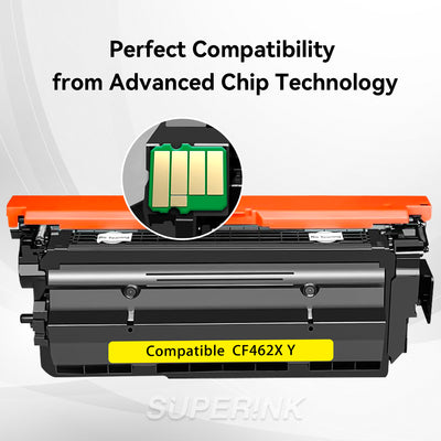 Compatible HP CF462X (656X) Yellow Toner Cartridge By Superink