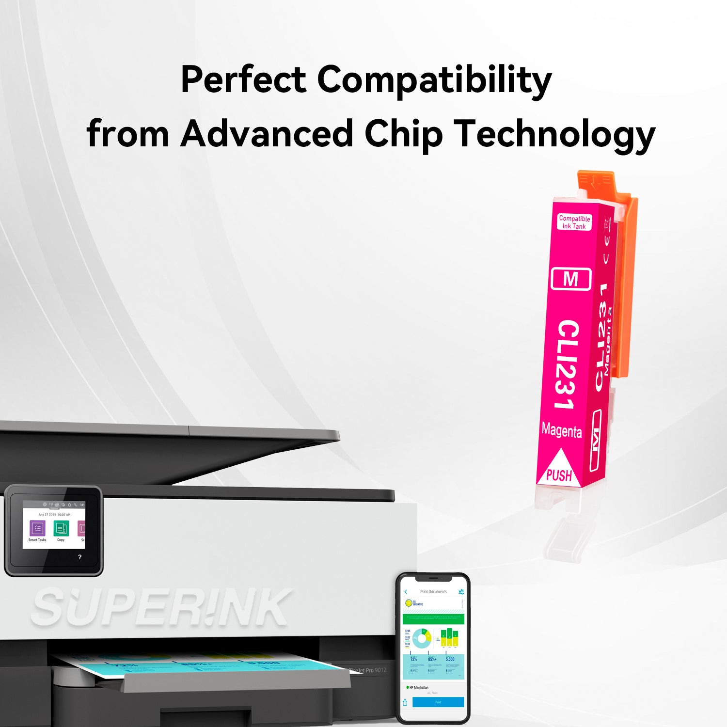 Compatible Canon CLI-231 Magenta Ink Cartridge