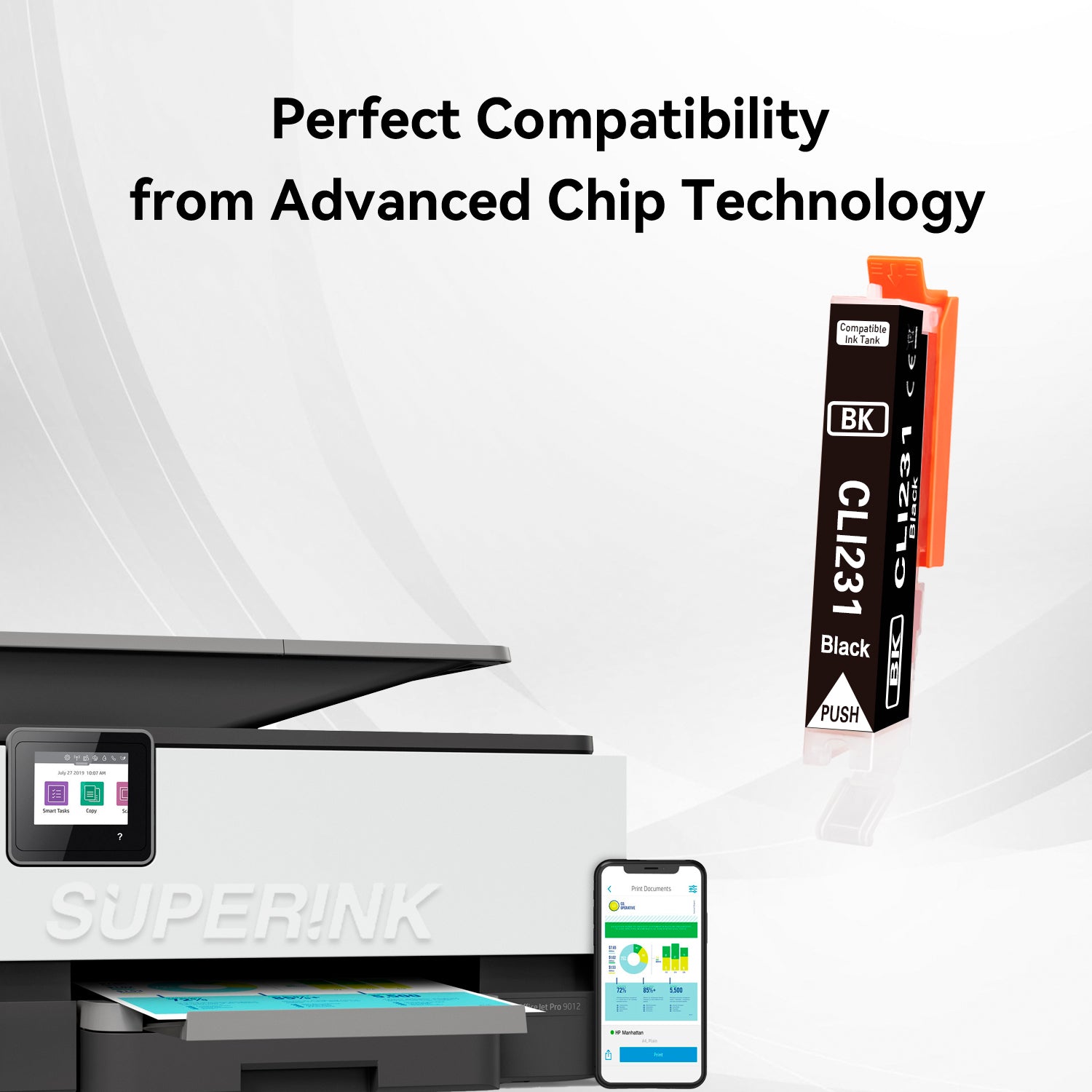 Compatible Canon CLI-231 Black Ink Cartridge