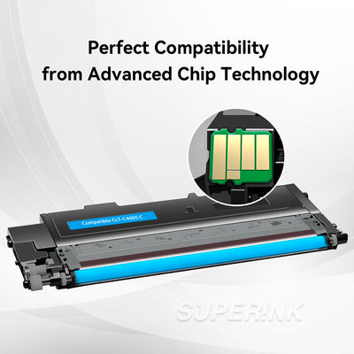 Compatible Samsung CLT-C406S Cyan Toner Cartridge By Superink