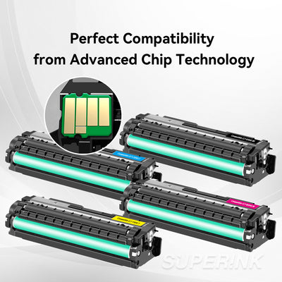 Compatible Samsung CLT-504S Combo Toner Cartridge BK/C/M/Y By Superink