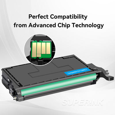 Compatible Samsung CLT-C609S Cyan Toner Cartridge By Superink