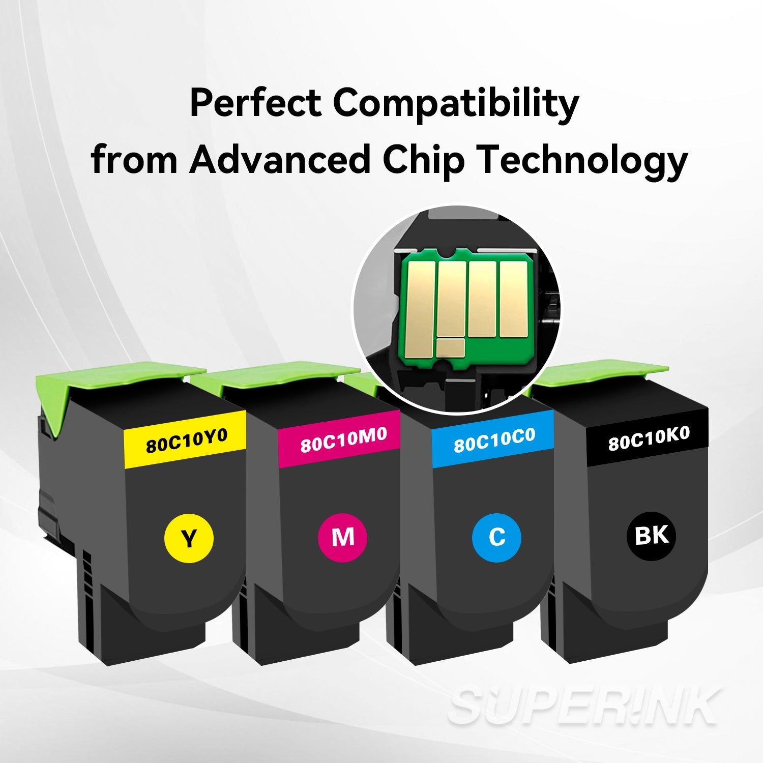 Compatible Lexmark CX310 / CX410 / CX510 Toner Combo By Superink