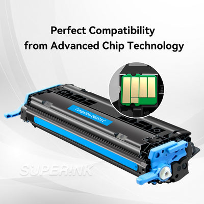 Compatible HP Q6001A Toner Cartridge Cyan By Superink