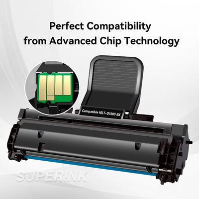 Cartouche de toner noir compatible Samsung MLT-D108S par Superink