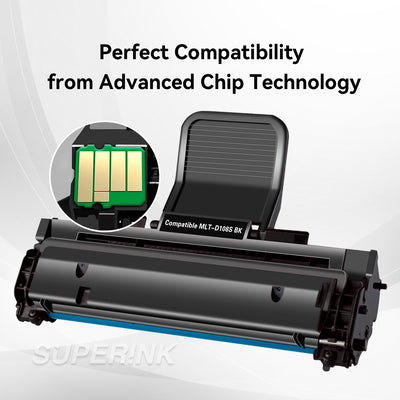 Compatible Samsung MLT-D108S Black Toner Cartridge By Superink