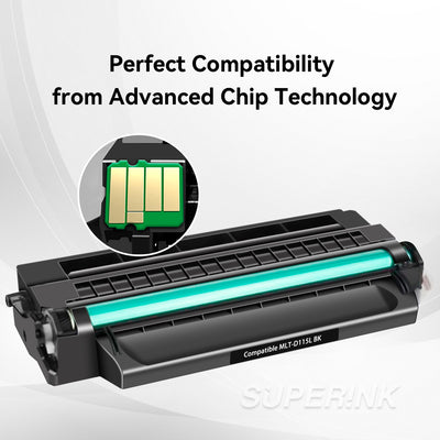 Cartouche de toner noir compatible Samsung MLT-D115L par Superink