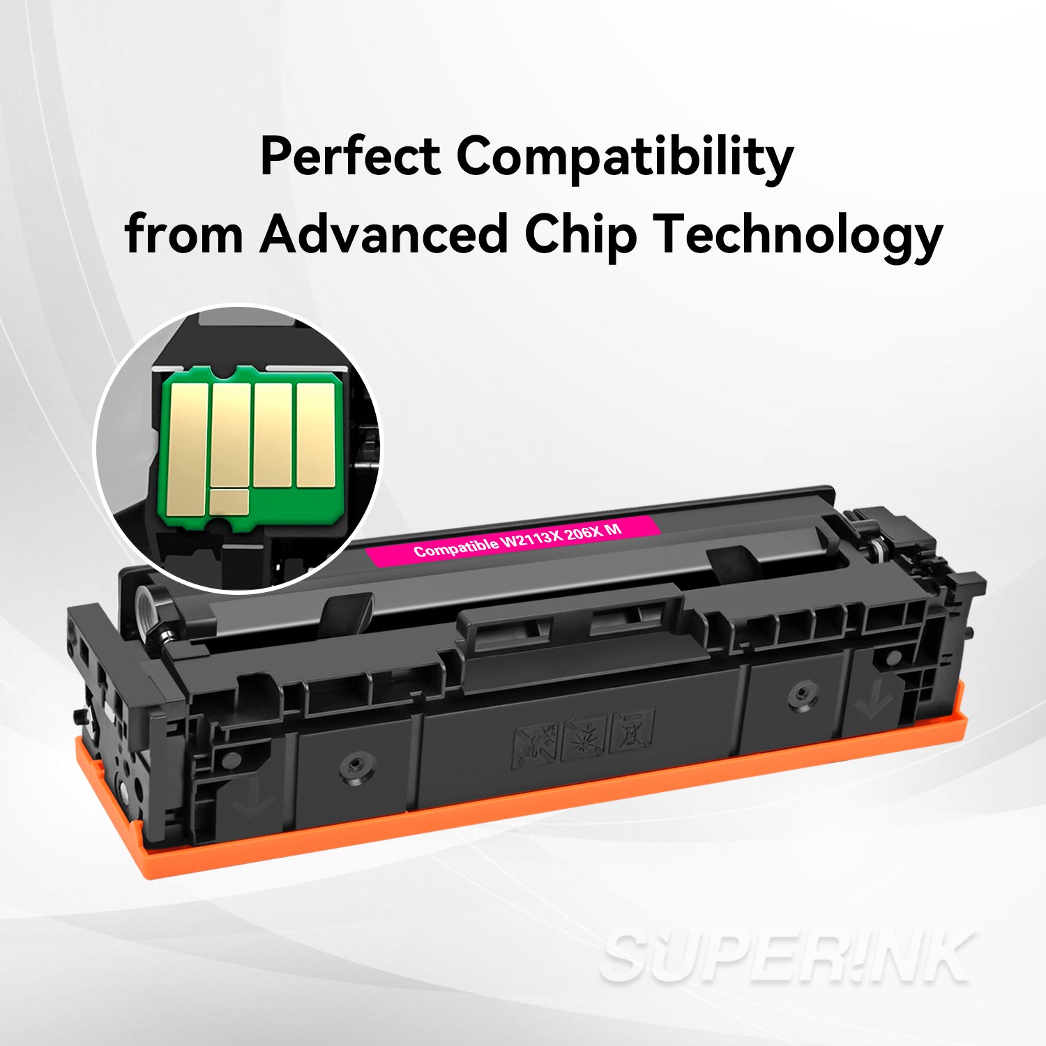 Compatible HP W2113X / 206X Magenta Toner By Superink
