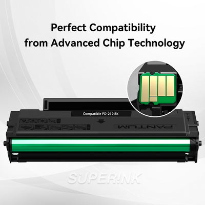 Compatible Pantum PD-219 Black Toner Cartridge by Superink