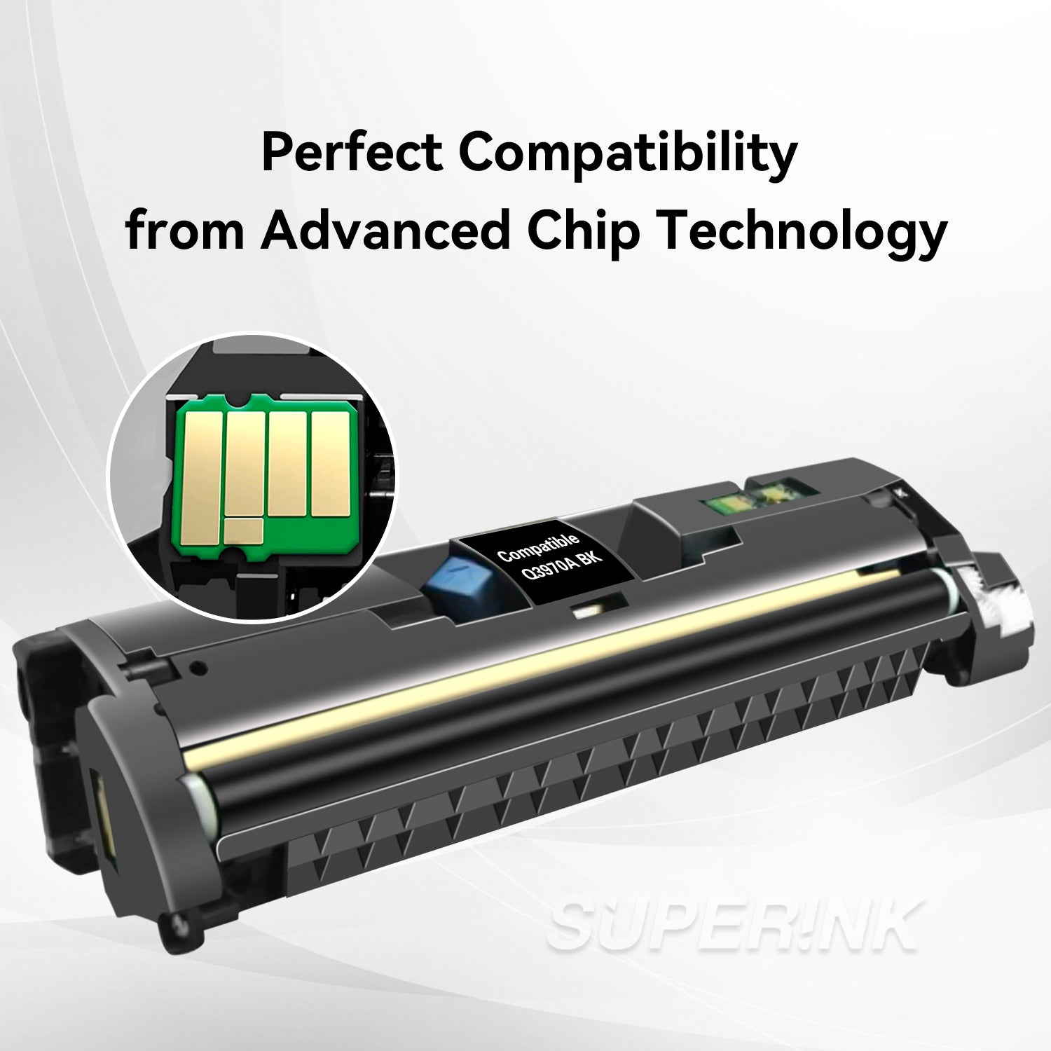 Compatible HP Q3970A Black Toner Cartridge (HP 123A) By Superink