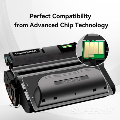 Compatible HP Q5942A (HP 42A) Toner Cartridge Black By Superink