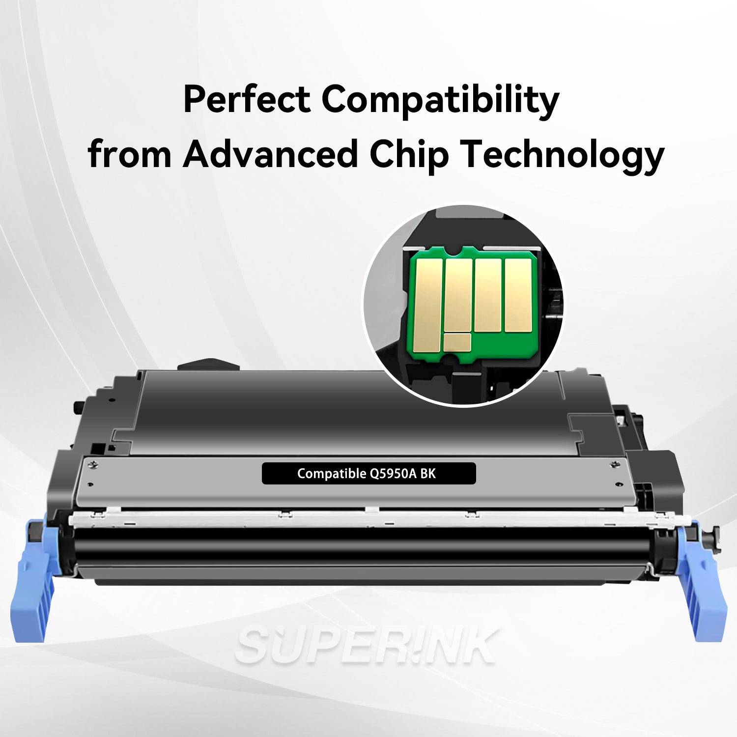 Compatible HP Q5950A Black Toner Cartridge (HP 643A) By Superink