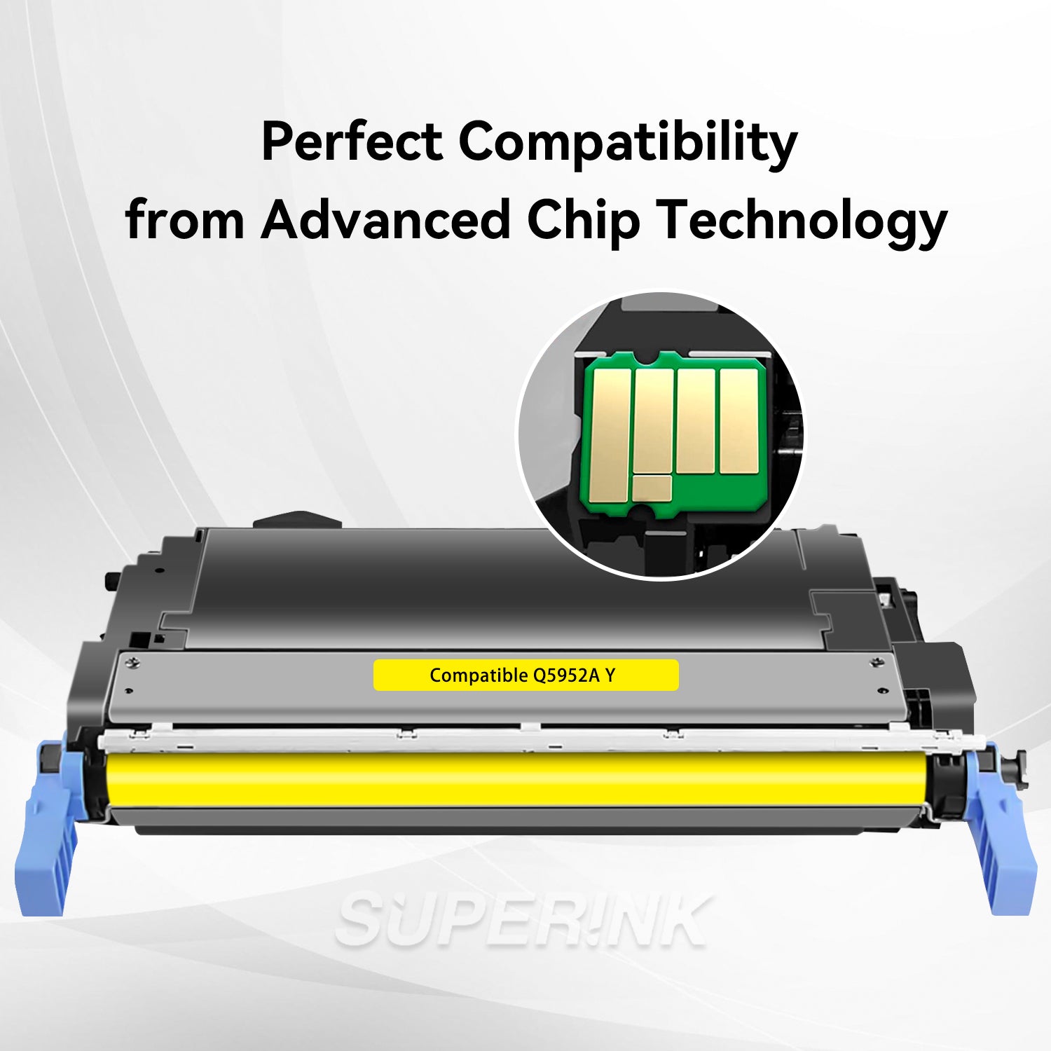 Compatible HP Q5952A Yellow Toner Cartridge (HP 643A) By Superink