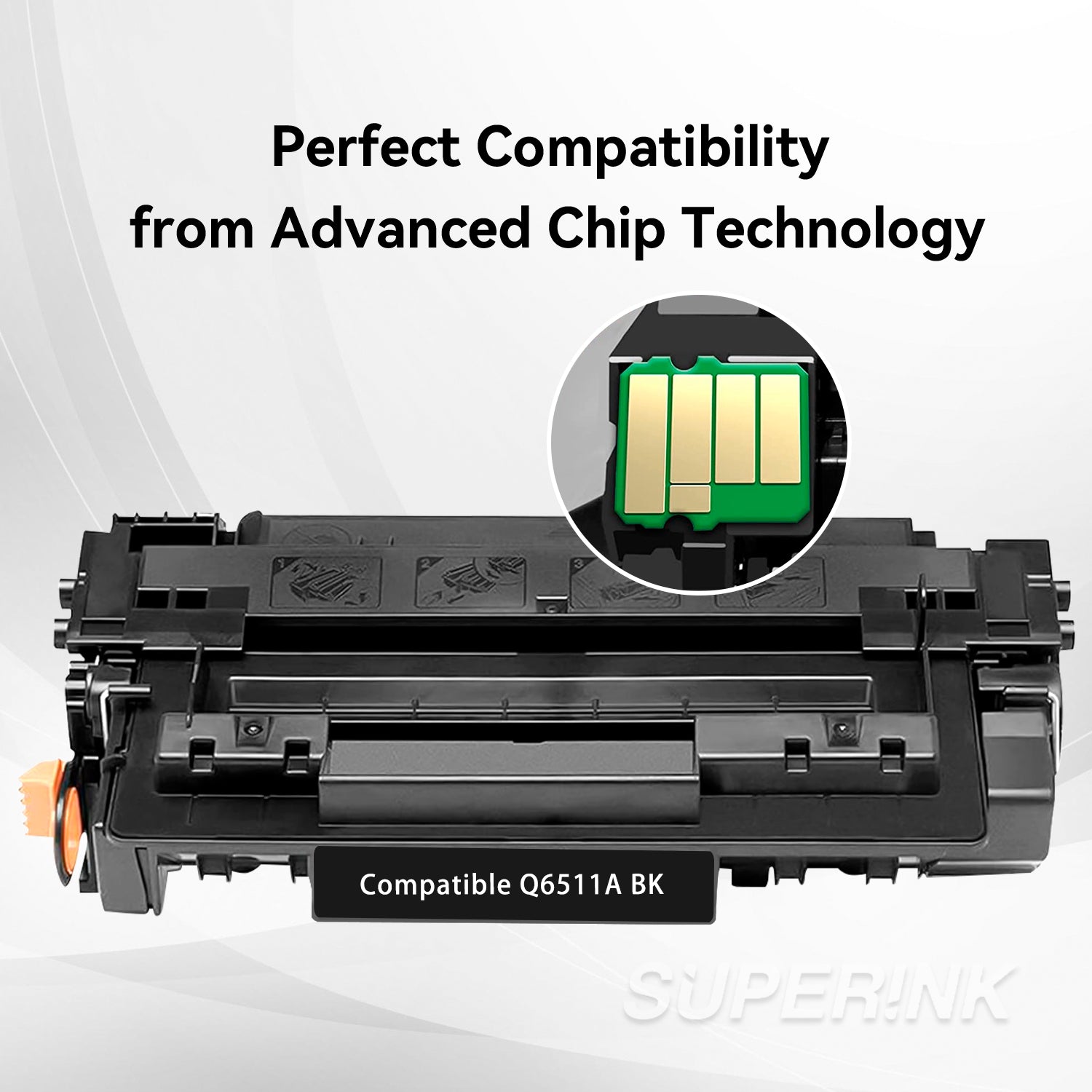 Cartouche de toner noir compatible HP 11A (Q6511A) par Superink