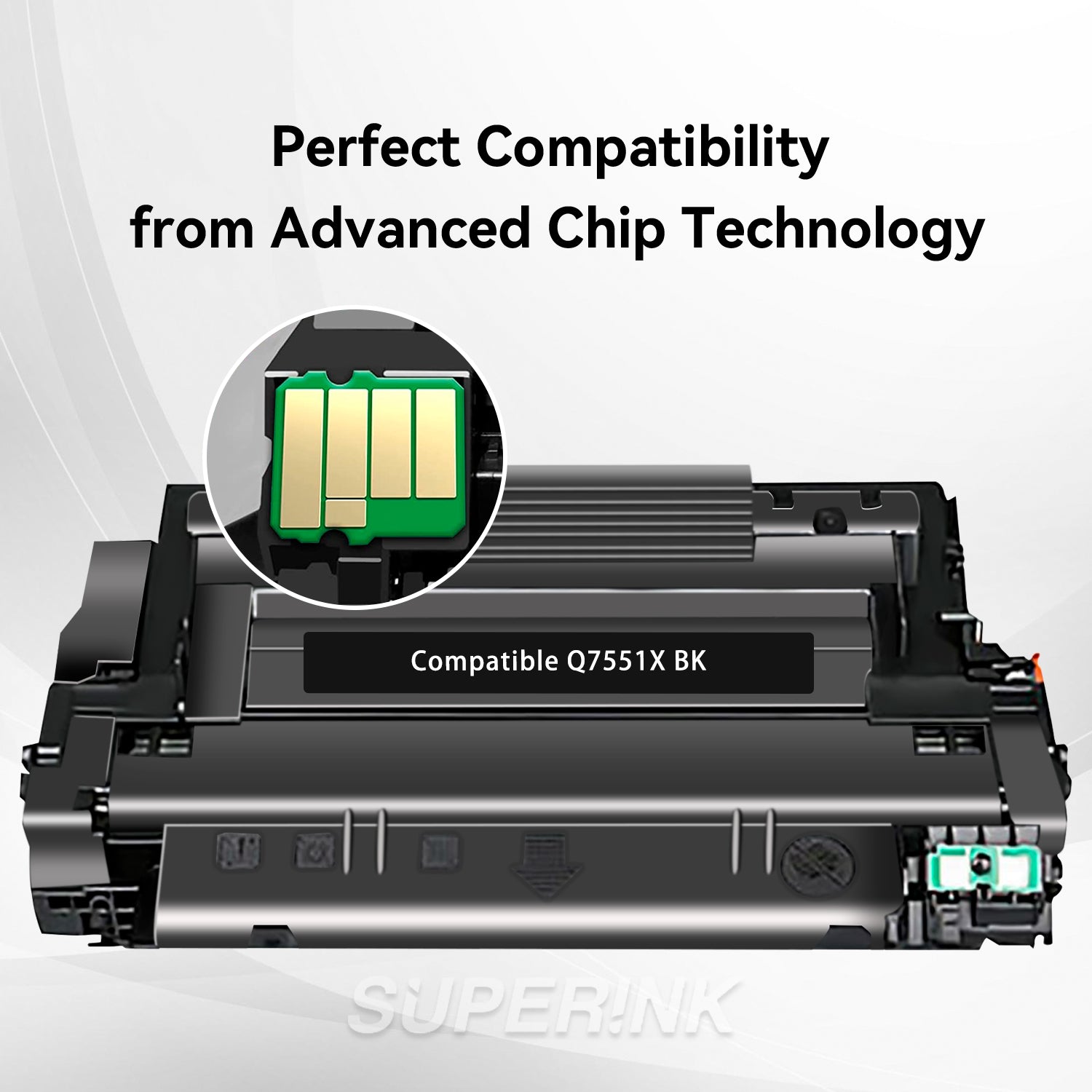 Compatible HP Q7551X Toner Cartridge Black High YIeld By Superink