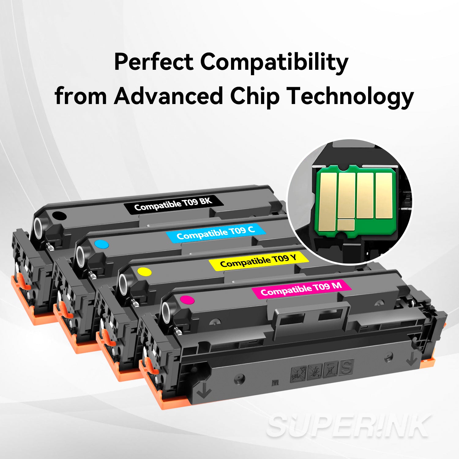 Compatible Canon T09 Toner Cartridge Set BK/C/M/Y
