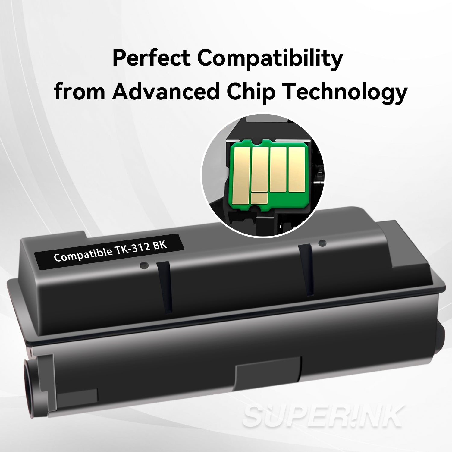 Compatible Kyocera TK-312 Black toner cartridge By Superink